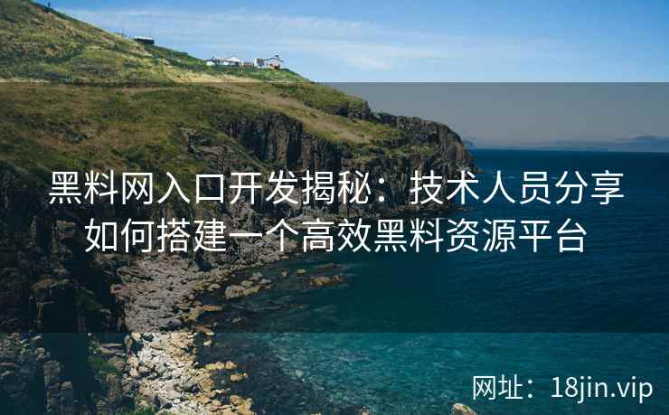 黑料网入口开发揭秘：技术人员分享如何搭建一个高效黑料资源平台