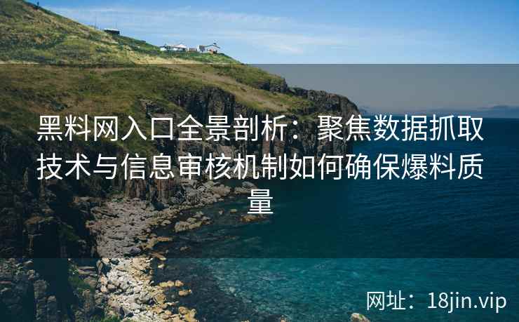 黑料网入口全景剖析：聚焦数据抓取技术与信息审核机制如何确保爆料质量
