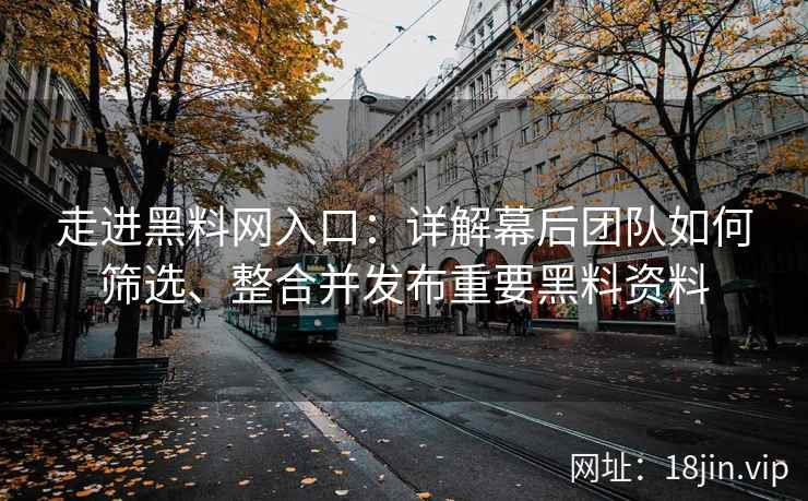 走进黑料网入口：详解幕后团队如何筛选、整合并发布重要黑料资料