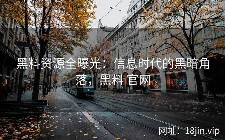 黑料资源全曝光：信息时代的黑暗角落，黑料 官网