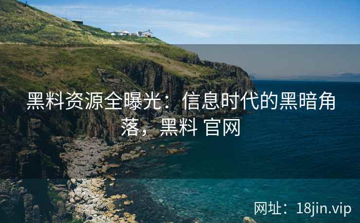 黑料资源全曝光：信息时代的黑暗角落，黑料 官网