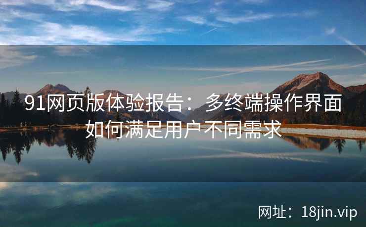 91网页版体验报告：多终端操作界面如何满足用户不同需求